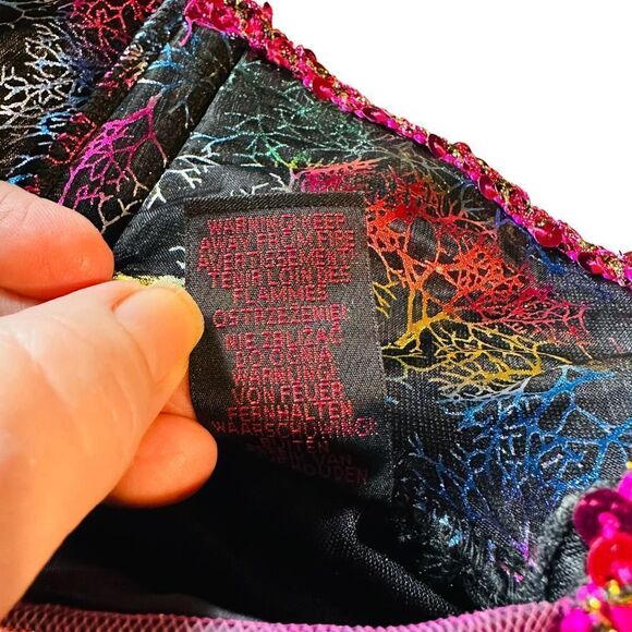 Kids Glitter Hallows Eve Witch Costume Various Sizes - Picture 6 of 14